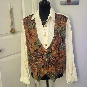 Vintage shirt vest